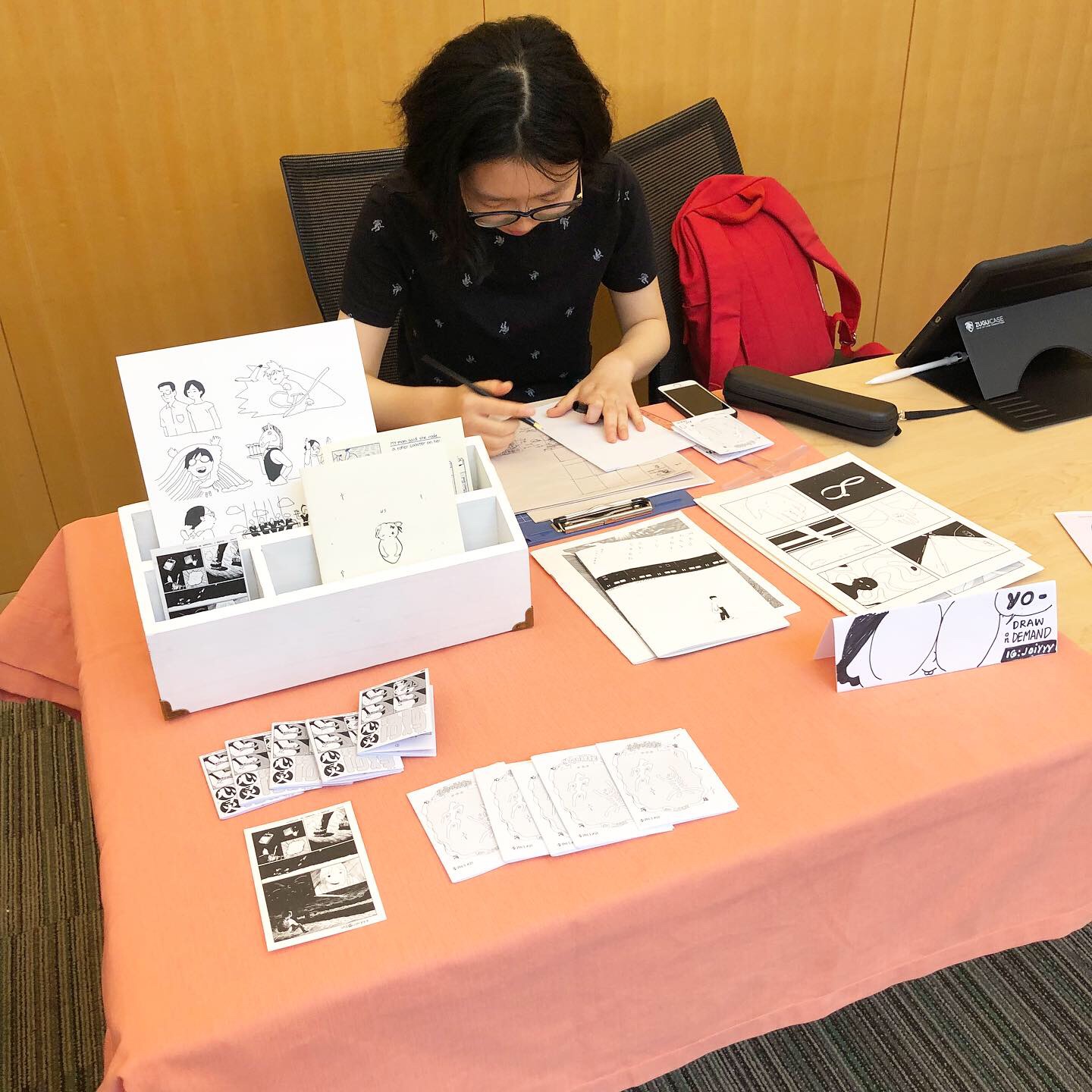 Joi Yao '19 at Twin Cities Zine Fest 2019