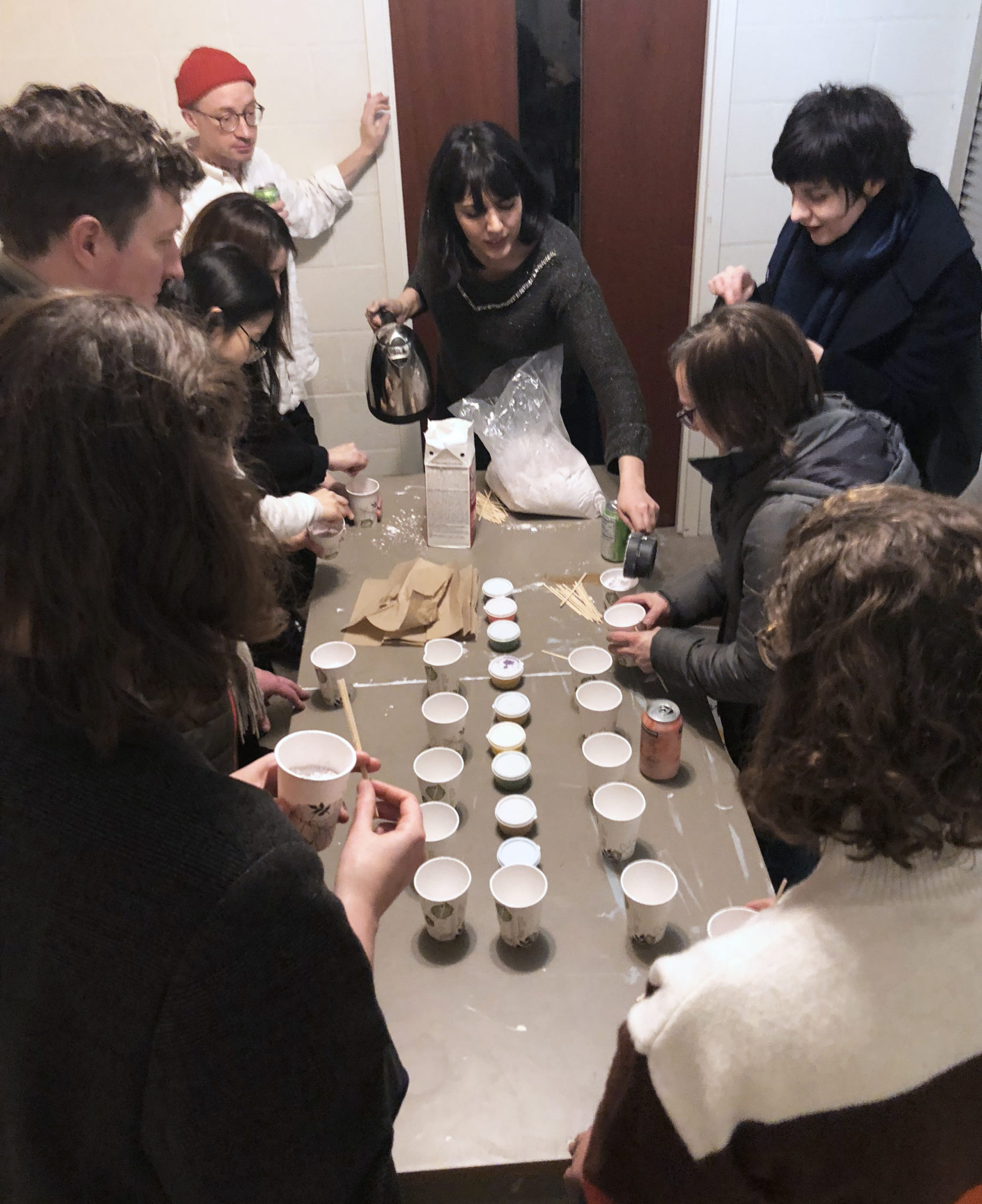 Shirin Ghoraishi mould making workshop during Open Studio Night 2019