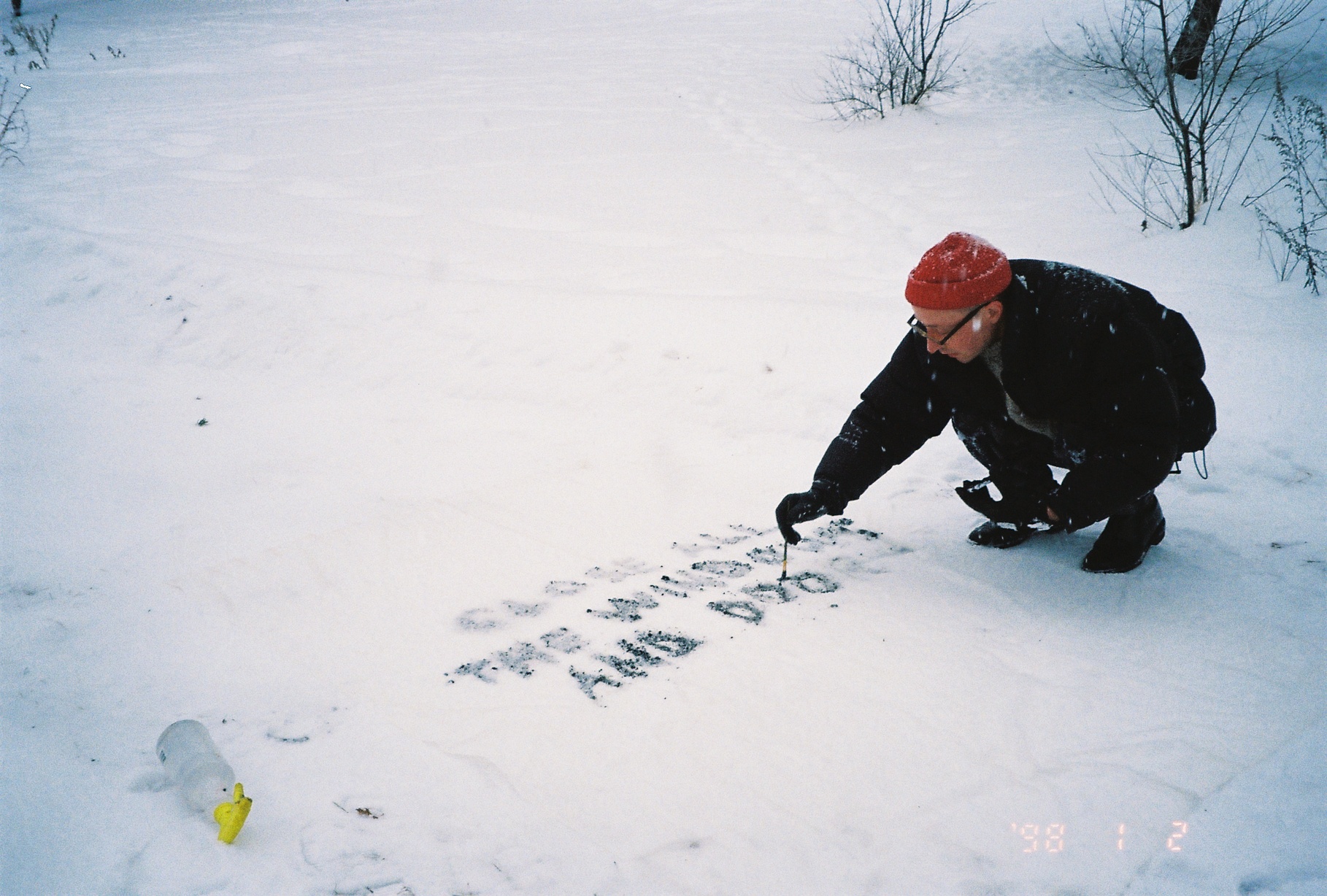 Snow text by Lee Noble