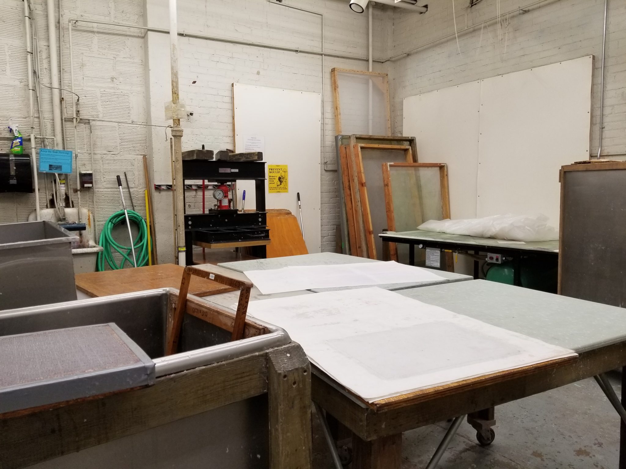 MCAD papermaking studio