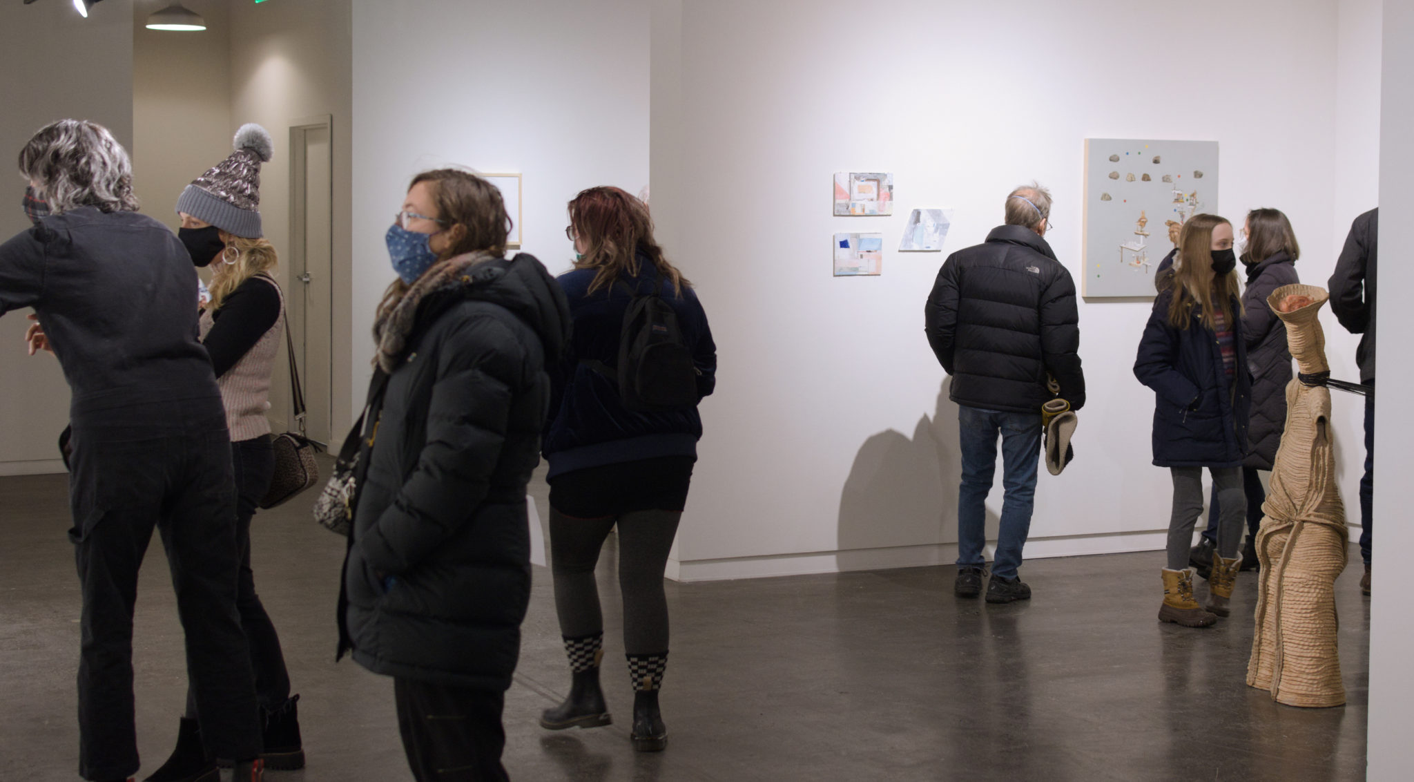 people at an exhibition